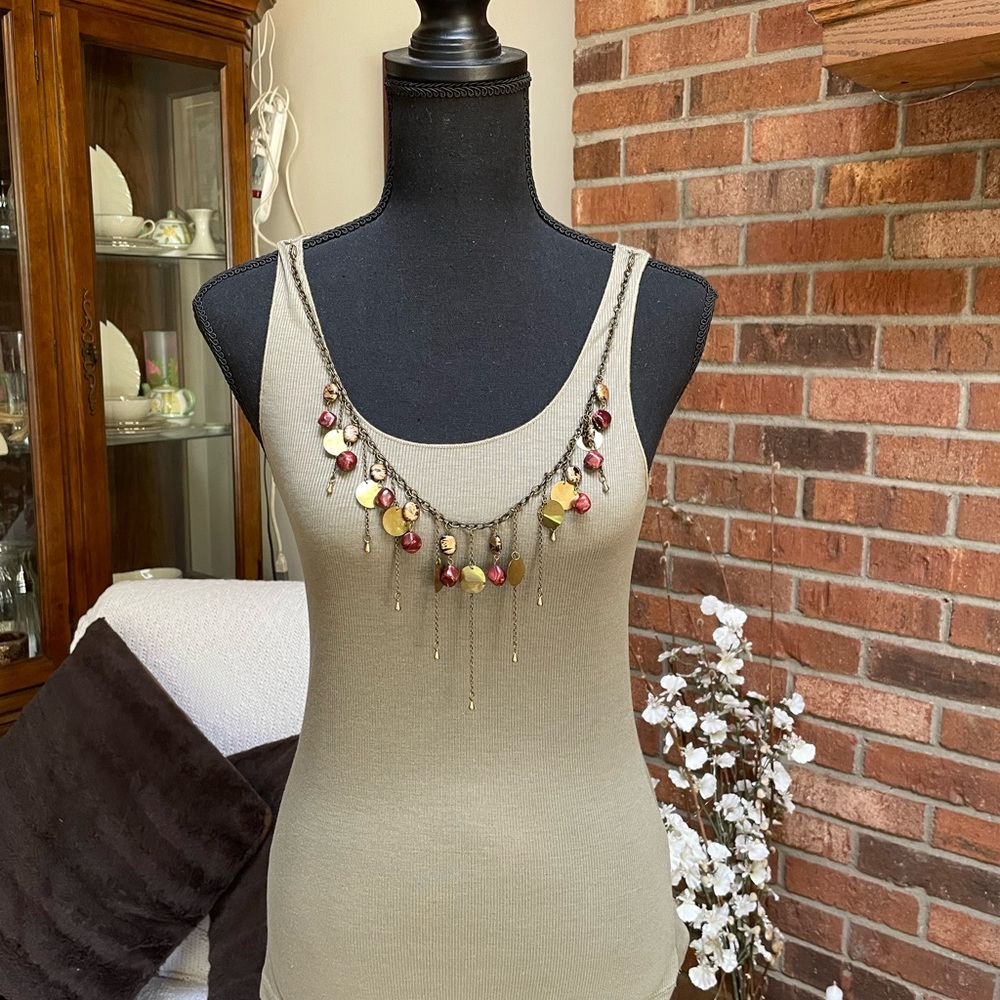 The Limited olive sleeveless tank